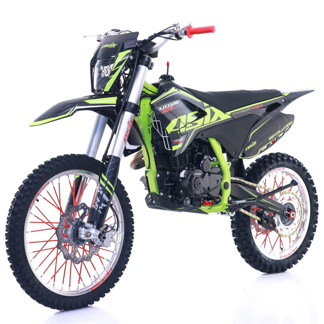 Uus Krossiratas Asix Lizzard Enduro 300cc 21/18, manual, kick + el. starter