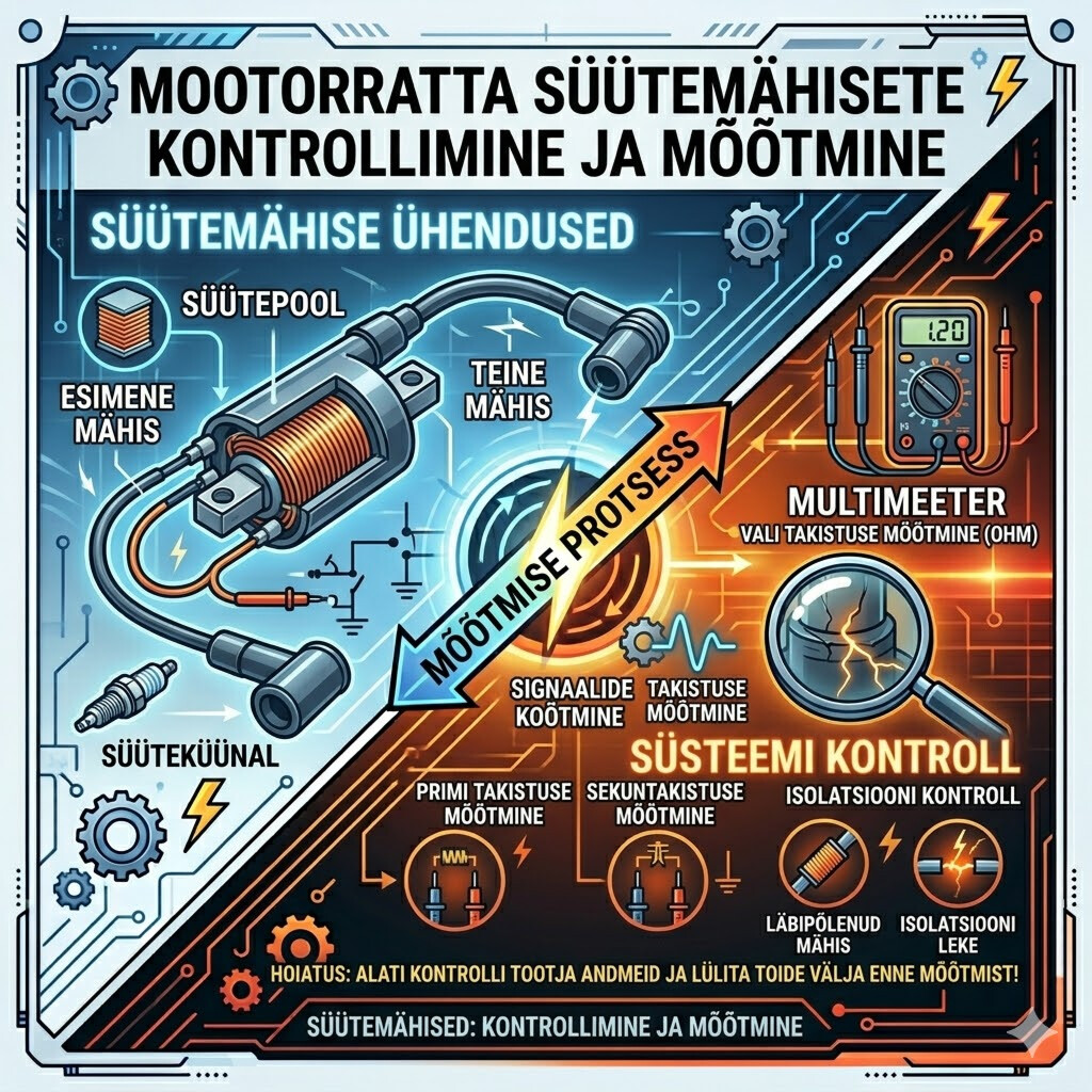 Kuidas mõõta mootorratta ja ATV staatorit/süütemähist
