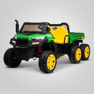 Tracteur électrique enfant vert