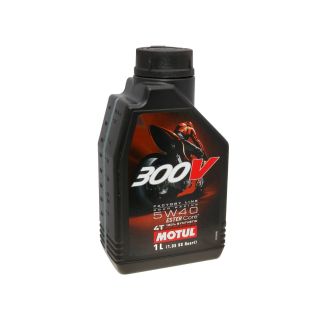 Motul engine oil 4-stroke 4T 5W40 300V Factory Line Road Racing 1 Liter